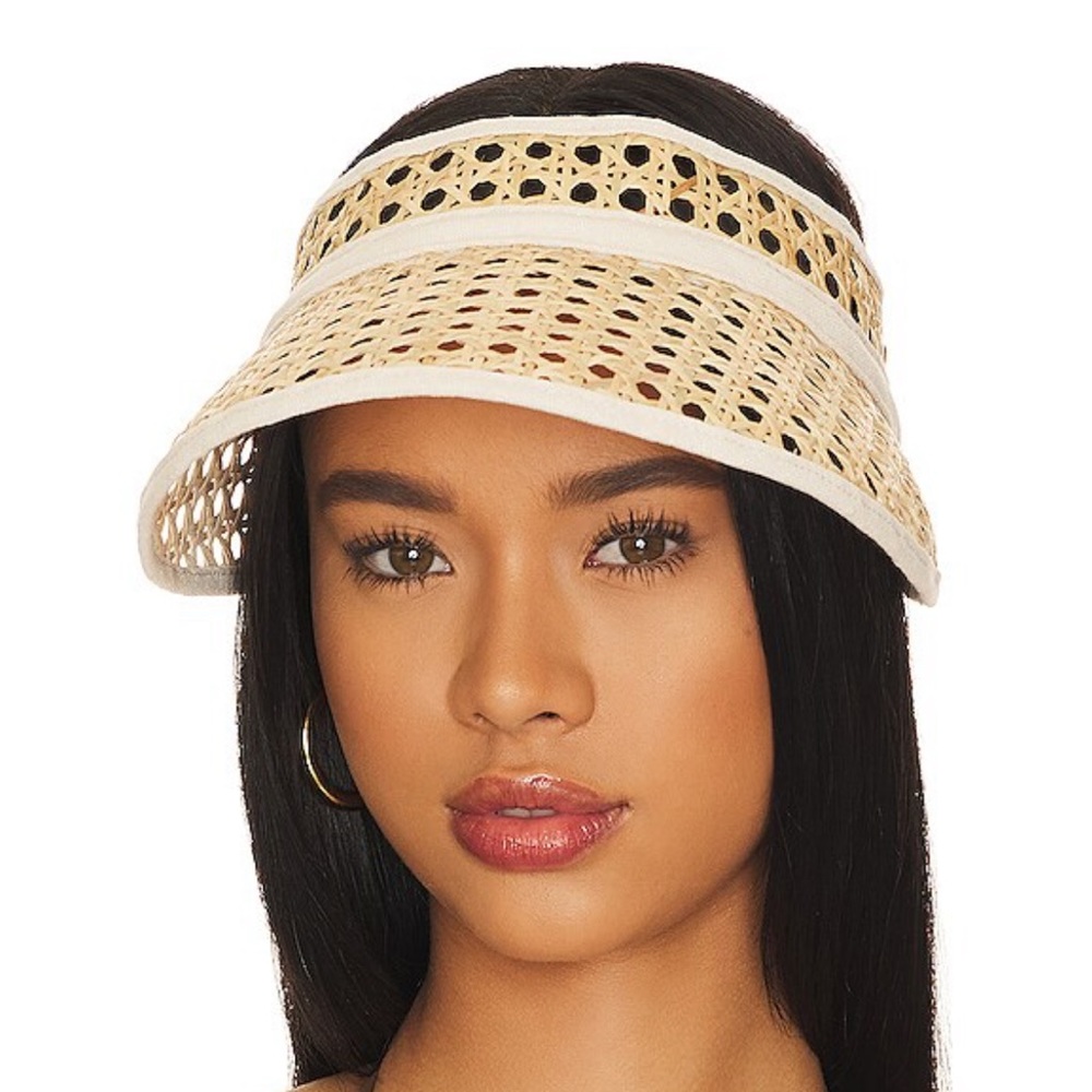 BNWT L*Space Cordova Visor in Tan & Cream O/S